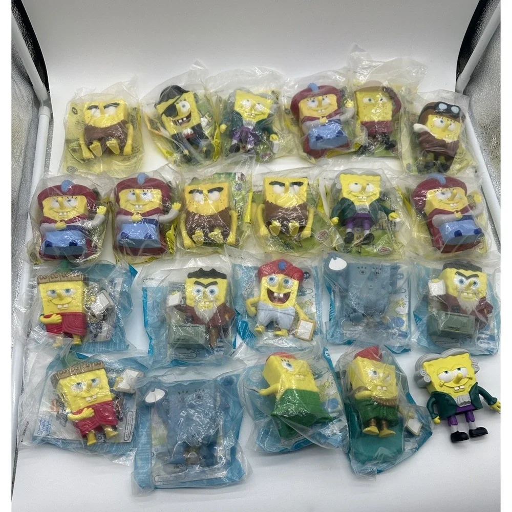 BURGER KING SPONGEBOB LOST IN TIME & ATLANTIS SQUAREPANTIS 21 SEALED + 1 LOOSE